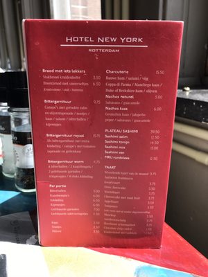 Menu photo 4 Hotel New York Rotterdam, ZH