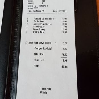 Duluth Grill - Bill for 3 - Breakfast & Brunch Near Me - Duluth, Minnesota