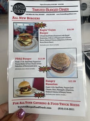 Menu photo 1 Twisted Burger Diner Flint, MI