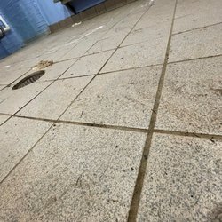 Camp Thunderbird Branch YMCA - This is the floor of the bathroom that is never clean.  As a parent this should concern you very deeply !