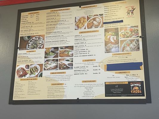 Menu photo 1 Brothers Tacos Ozark, MO