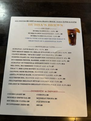 Menu photo 3 Bubba’s Bones & Brews Cathedral City, CA