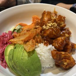 Korean Chicken Kimchi Bowl Korean Chicken Kimchi Bowl