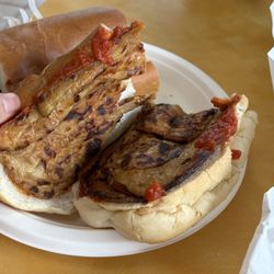 Sorrento's Subs - Eggplant parmigiana. Hold the cheese