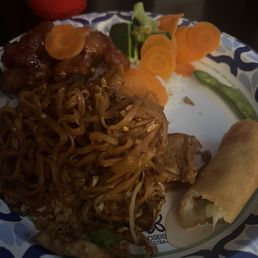 Pad Thai and orange chicken