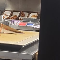 Jack in the Box - Food already fried just sitting out uncovered
