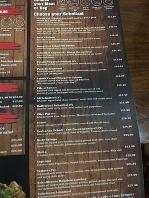 Menu photo 2 Schnithouse Elizabeth Elizabeth, SA Menu photo 2 Schnithouse Elizabeth Elizabeth, SA