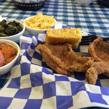 Y'all's Down-Home Southern Cafe - Pork chops, yams, mac n cheese and collard greens - Soul Food Near Me - Round Rock, Texas Y'all's Down-Home Southern Cafe - Pork chops, yams, mac n cheese and collard greens - Soul Food Near Me - Round Rock, Texas