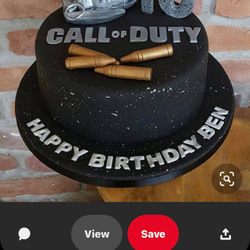 Custom call of duty cake