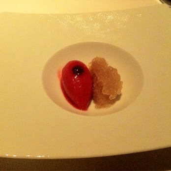 Addison - Cranberry sorbet with hard cider granite - New American Near Me - San Diego, California Addison - Cranberry sorbet with hard cider granite - New American Near Me - San Diego, California