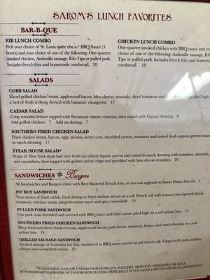 Menu photo 2 Sarom's Southern Kitchen Elk Grove, CA Menu photo 2 Sarom's Southern Kitchen Elk Grove, CA