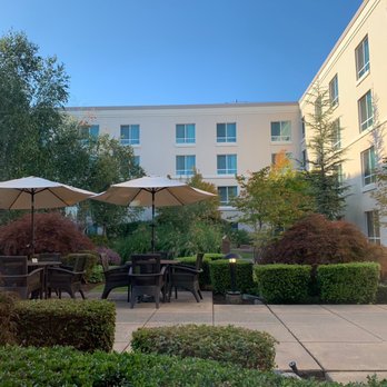 Spencer's for Steaks and Chops - Table is next to the courtyard. - Steakhouses Near Me - Seattle, Washington