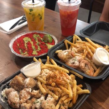 Zero Degrees - Popcorn Chicken & Fries  Fried Shrimp & Fries XXTRA Flamin Hot Chilotes Strawberry Bliss* Mangonada - Bubble Tea Near Me - Orlando, Florida