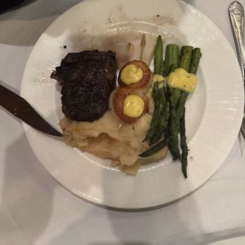 Embers Wood Grill - Wagyu filet with scallops - Steakhouses Near Me - Gainesville, Florida Embers Wood Grill - Wagyu filet with scallops - Steakhouses Near Me - Gainesville, Florida