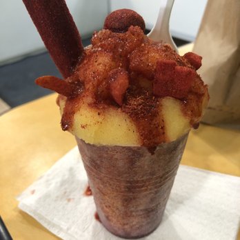 Nieves Tia Mimi - Chamoyada with chewy spicy candy - Shaved Ice Near Me - Elmhurst, New York Nieves Tia Mimi - Chamoyada with chewy spicy candy - Shaved Ice Near Me - Elmhurst, New York