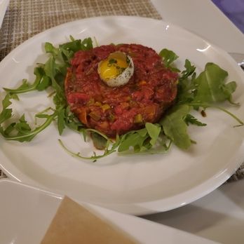 Bloom - Steak tartar and a quail egg - New American Near Me - Verona, New Jersey