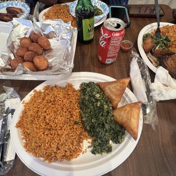 African Village Restaurant - SO BOMB Greens, Jollof Rice, Samosas, Curry Chicken, Beignets Authentic and flavorful -- heavy portions! - African Near Me - Irving, Texas African Village Restaurant - SO BOMB Greens, Jollof Rice, Samosas, Curry Chicken, Beignets Authentic and flavorful -- heavy portions! - African Near Me - Irving, Texas