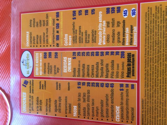 Menu photo 2 El Norteño Ensenada, BCN Menu photo 2 El Norteño Ensenada, BCN