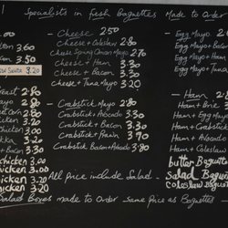 Baguette 81 - Menu Board 2016