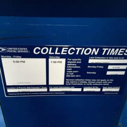 USPS - Collection Times