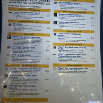 Ford's Garage Sarasota - July 2024 draft list - Comfort Food Near Me - Sarasota, Florida