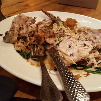 Tuscan Kitchen - Dry and cold half chicken after receiving my first one with a hair on it. - Italian Near Me - Burlington, Massachusetts Tuscan Kitchen - Dry and cold half chicken after receiving my first one with a hair on it. - Italian Near Me - Burlington, Massachusetts