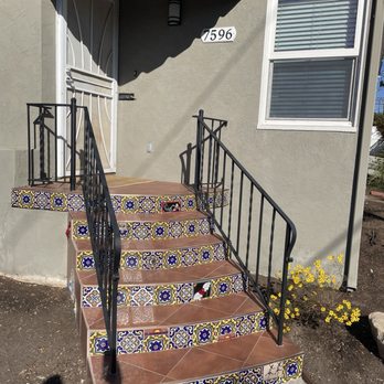 Custom Creations Marble & Tile Installation - Before Picture of front steps - General Contractors Near Me - Chula Vista, California