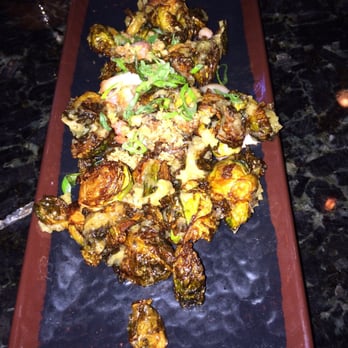 Zen Asian BBQ - Even though the "crispy" brussel sprouts weren't very crispy, they were delicious! - Japanese Near Me - Naples, Florida