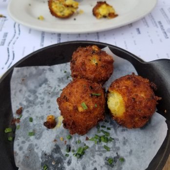 The Eagle Mass Ave - Cheddar jalapeno hushpuppies - American Near Me - Indianapolis, Indiana The Eagle Mass Ave - Cheddar jalapeno hushpuppies - American Near Me - Indianapolis, Indiana