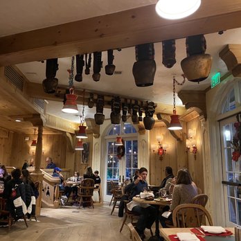 Swiss Chalet Restaurant - Indoor seating area - German Near Me - Vail, Colorado