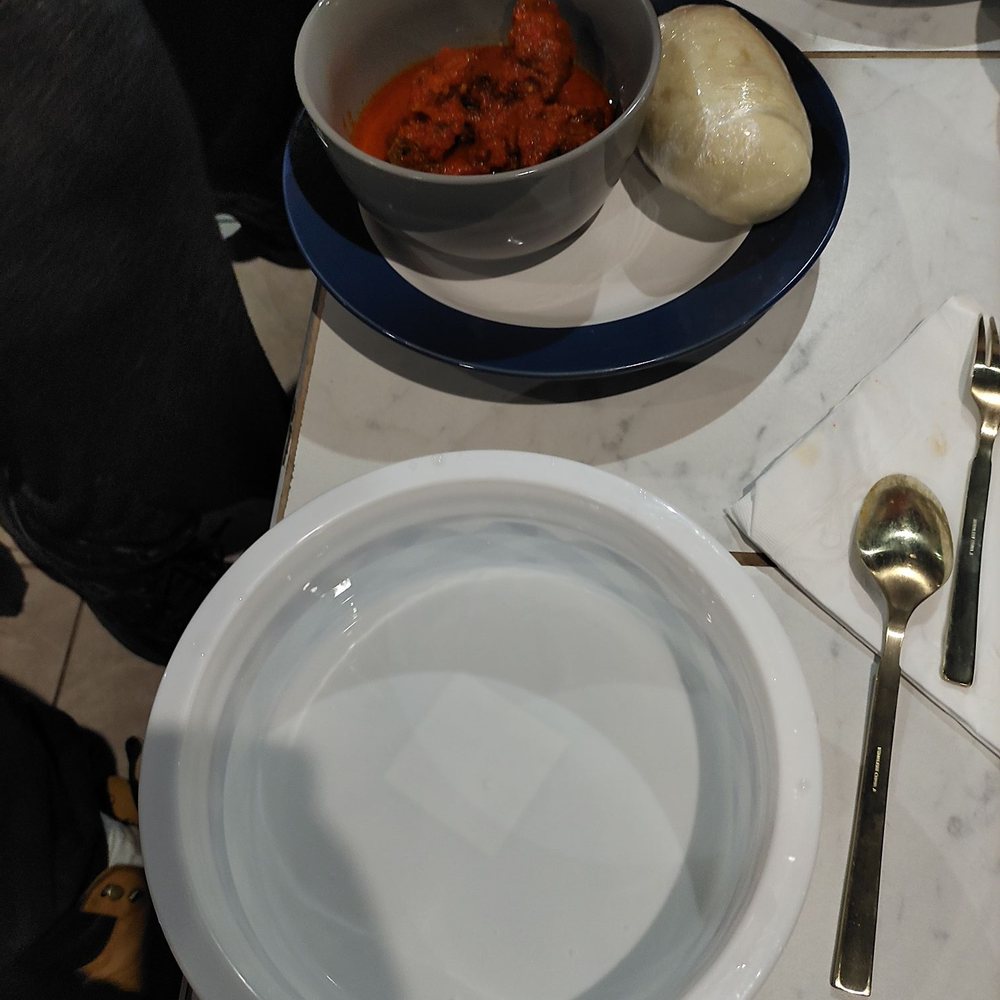 The Jollof Buka - Red Stew with goat and pounded yam - African Near Me - Indianapolis, Indiana The Jollof Buka - Red Stew with goat and pounded yam - African Near Me - Indianapolis, Indiana