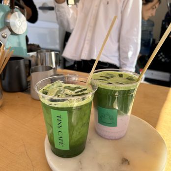 Tiny Café - regular matcha, strawberry matcha - Coffee & Tea Near Me - San Luis Obispo, California Tiny Café - regular matcha, strawberry matcha - Coffee & Tea Near Me - San Luis Obispo, California