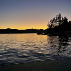 Tavern Bay Beach Club - Sunset on the dock. It's amazing how quiet it gets on the lake at dusk.