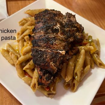 Miss Conduck - Jerk Chicken rasta pasta - Trinidadian Near Me - Atlanta, Georgia Miss Conduck - Jerk Chicken rasta pasta - Trinidadian Near Me - Atlanta, Georgia