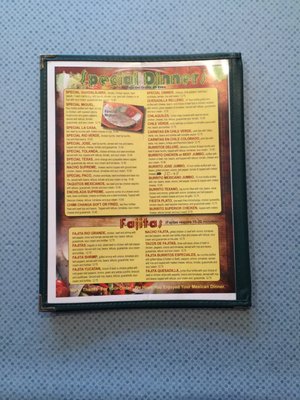 Menu photo 3 Rio Verde Mexican Restaurant Morgantown, WV