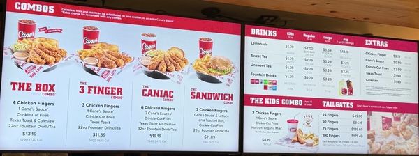 Menu photo 1 Raising Cane's Chicken Fingers Honolulu, HI Menu photo 1 Raising Cane's Chicken Fingers Honolulu, HI