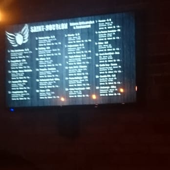 Saint-Houblon - The beer list is displayed exclusively on the TV screens when the Habs are not playing. - Brewpubs Near Me - Montreal, Quebec