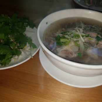 Saigon House - small pho with well done beef, tendon, and something else - Vietnamese Near Me - San Leandro, California