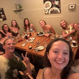 Crew at dinner Crew at dinner