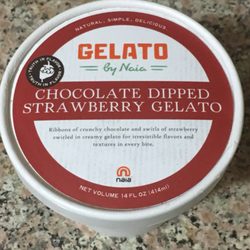 Chocolate Dipped Strawberry Gelato
