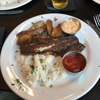 Rockfish Public House - The Chesapeake Bay Rockfish with coconut rice and roasted fingerling potatoes - Seafood Near Me - York, Pennsylvania Rockfish Public House - The Chesapeake Bay Rockfish with coconut rice and roasted fingerling potatoes - Seafood Near Me - York, Pennsylvania
