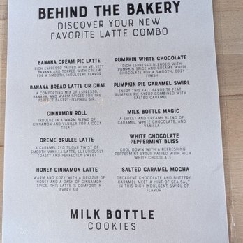 Milk Bottle Cookies - Menu for lattes - Bakeries Near Me - Waco, Texas Milk Bottle Cookies - Menu for lattes - Bakeries Near Me - Waco, Texas