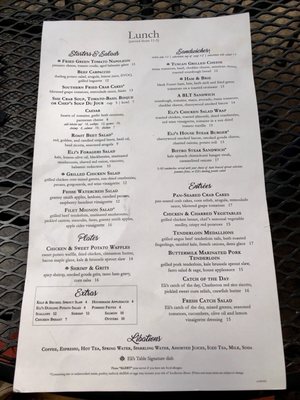 Menu photo 6 Eli's Table Charleston, SC