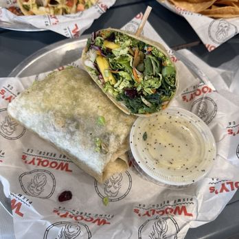 Wooly's - Kale Crunch wrap - Seafood Near Me - Pismo Beach, California Wooly's - Kale Crunch wrap - Seafood Near Me - Pismo Beach, California