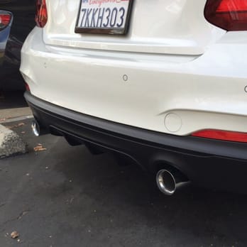 Penske Collision Escondido - BMW M235i rear bumper replaced and painted mineral white metallic by Brecht collision. - Body Shops Near Me - Escondido, California