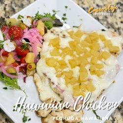 Casco Viejo Restaurant - Pechuga Hawaiiana/Hawaiian Chicken (Served with 2 sides from side order category)