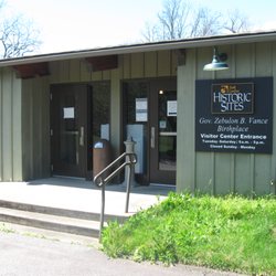 Zebulon B Vance Birthplace - Normally the entrance but  currently restroom entrance (current entrance is around the other side of building)