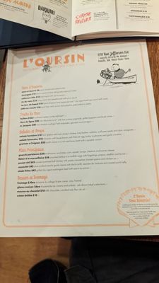 Menu photo 8 L'Oursin Seattle, WA