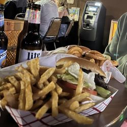 Ocotillo Sports Bar and Grill - 1/2 Lb Burger & fries
