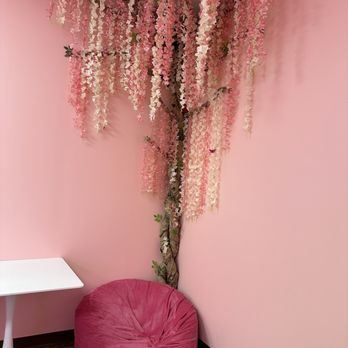 The Pink Parlor Ice Cream - Tree decor in party room - Ice Cream & Frozen Yogurt Near Me - Saint Johns, Florida The Pink Parlor Ice Cream - Tree decor in party room - Ice Cream & Frozen Yogurt Near Me - Saint Johns, Florida